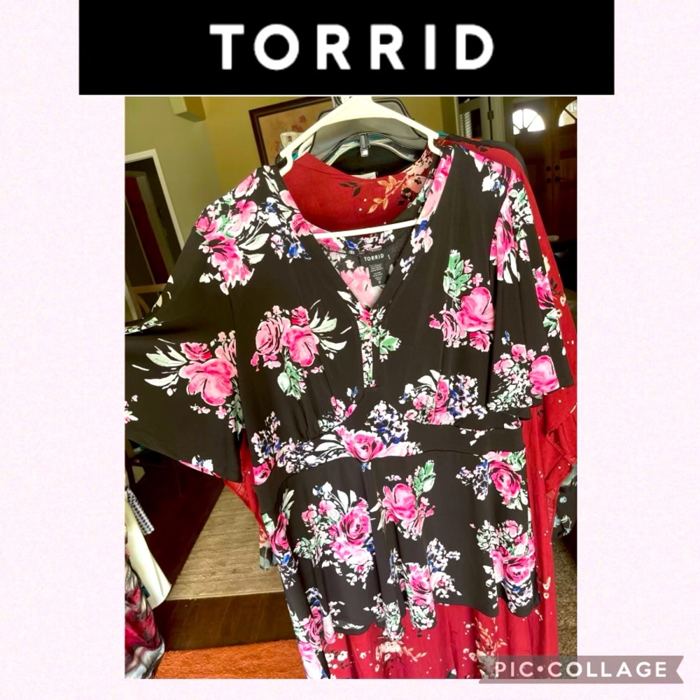 Torrid Plus sz 2 which is about 18/20 Black/Pink flowers - was my favorite!❤️
